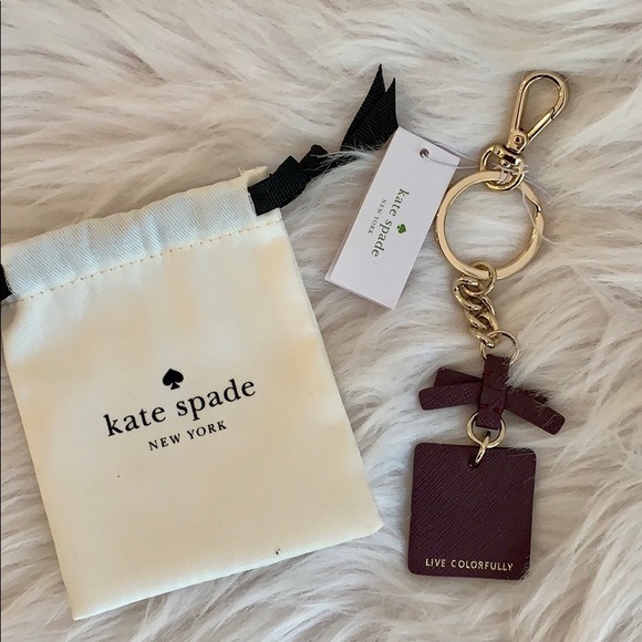 kate spade NY 4 Cut Out Spade Key chain/Key Fob - Picture 2 of 4